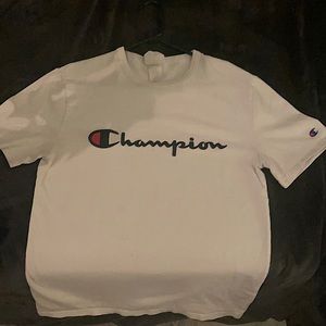 White Champion T-shirt -size: small
